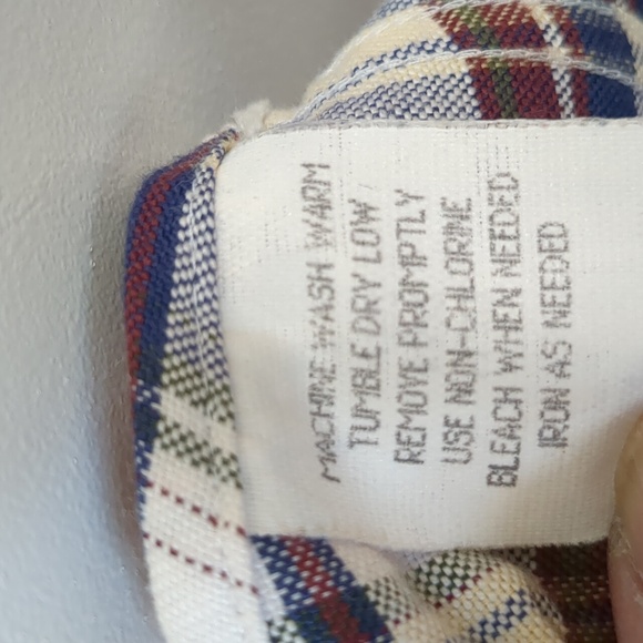 L.L. Bean men's vintage small plaid short sleeve shirt - Picture 9 of 9